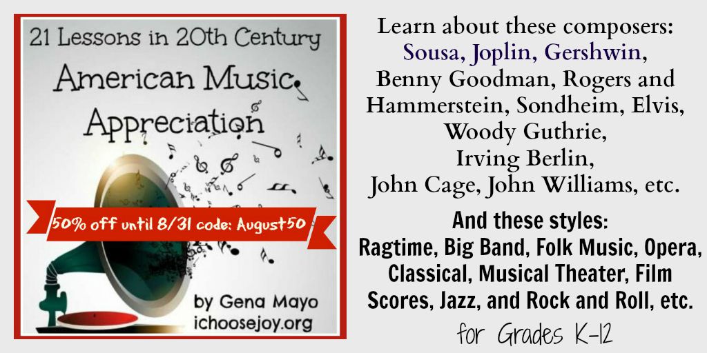 20th Century American Music Appreciation for Homeschoolers