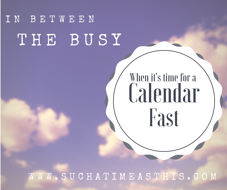 Fasting from the Busy