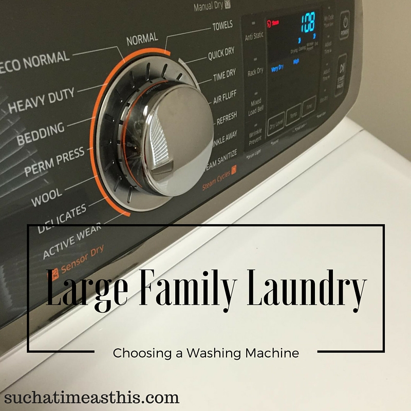 Large Family Laundry: Choosing a Washing Machine