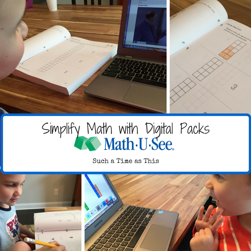 Simplify Homeschool Math with Math-U-See Digital Packs {Review}