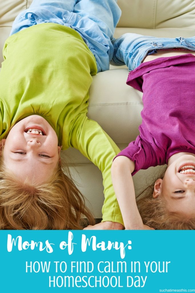 mom of many how to find calm in your homeschool day