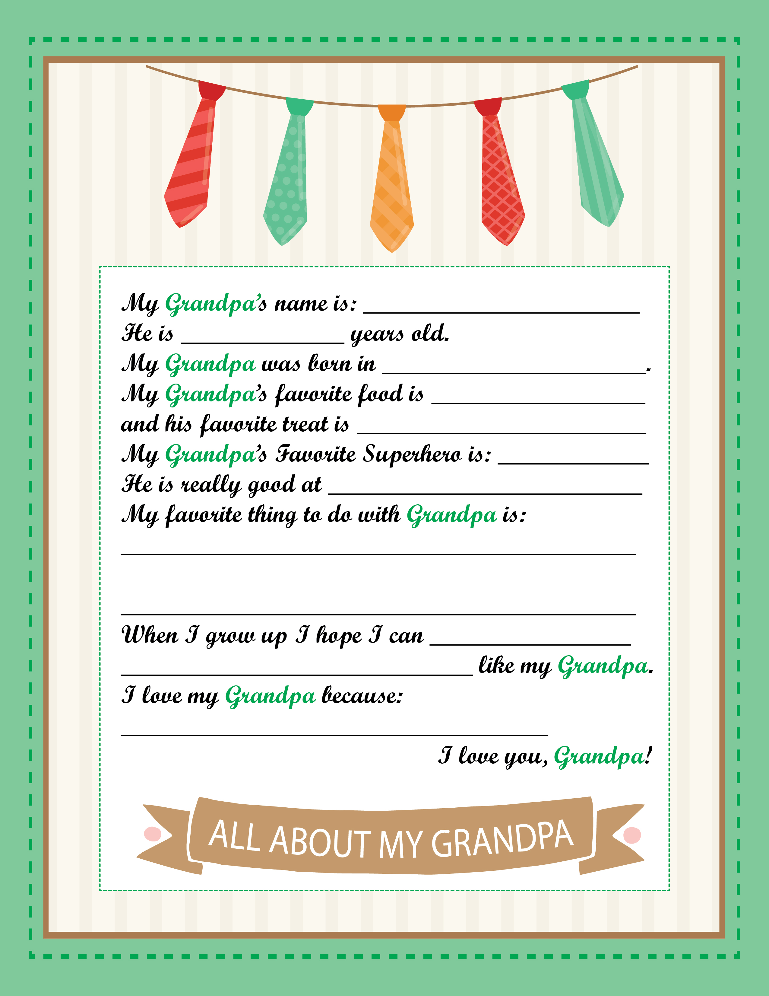 fathers day printable worksheet for kids such a time as this