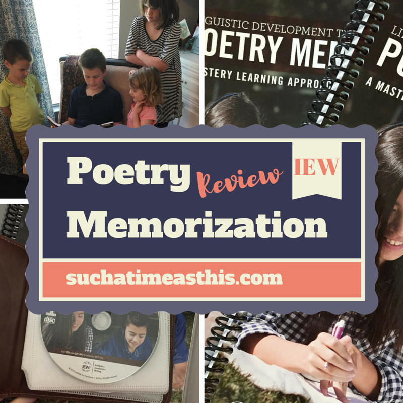 Poetry Memorization IEW {Review}