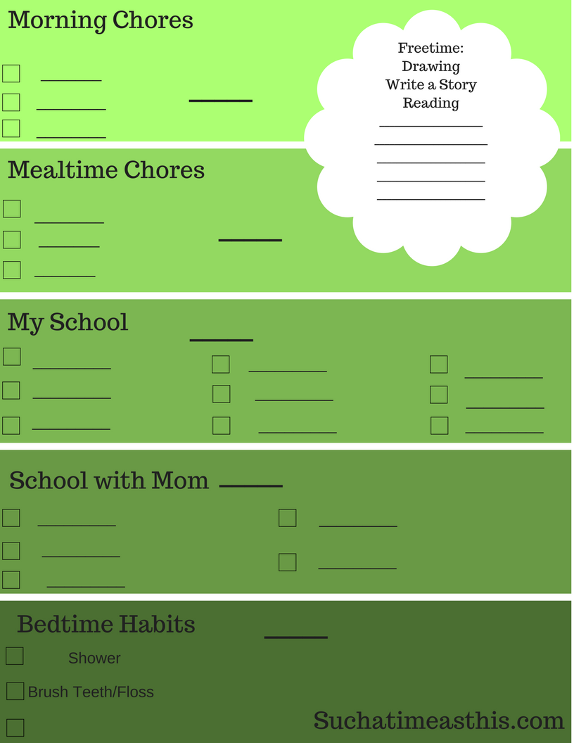 Homeschool Schedules
