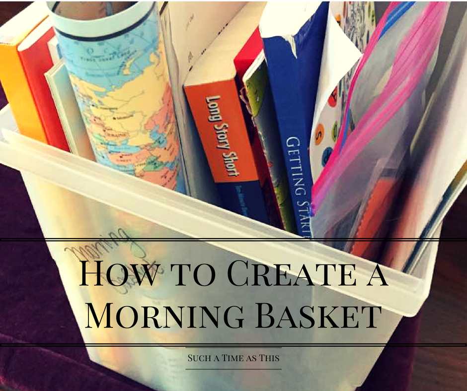 How to Create a Homeschool Morning Basket {Homeschool}