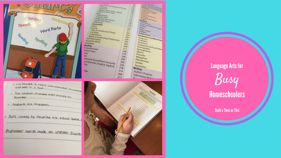 Language Arts for the Busy Homeschool Family