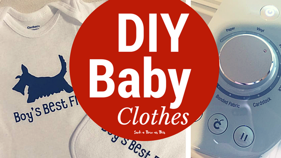 Cute DIY Baby Shirts and Bibs with Cricut Explore Air 2 {Tutorial}