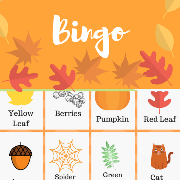 Autumn Nature Hunt Bingo + Free Printable