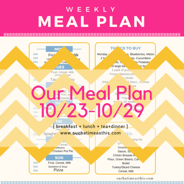 Warning: Don’t Forget to Make a Meal Plan Now — It’s Sunday Night!