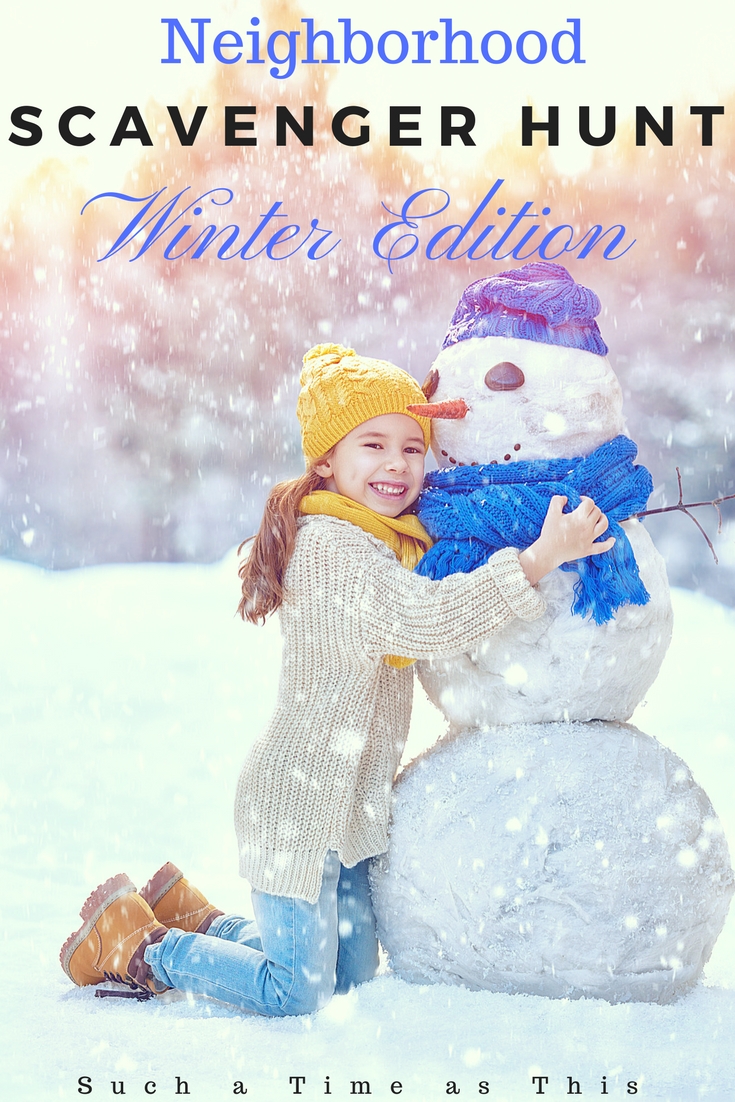 Scavenger Hunt Bingo Printable Holiday & Winter Edition