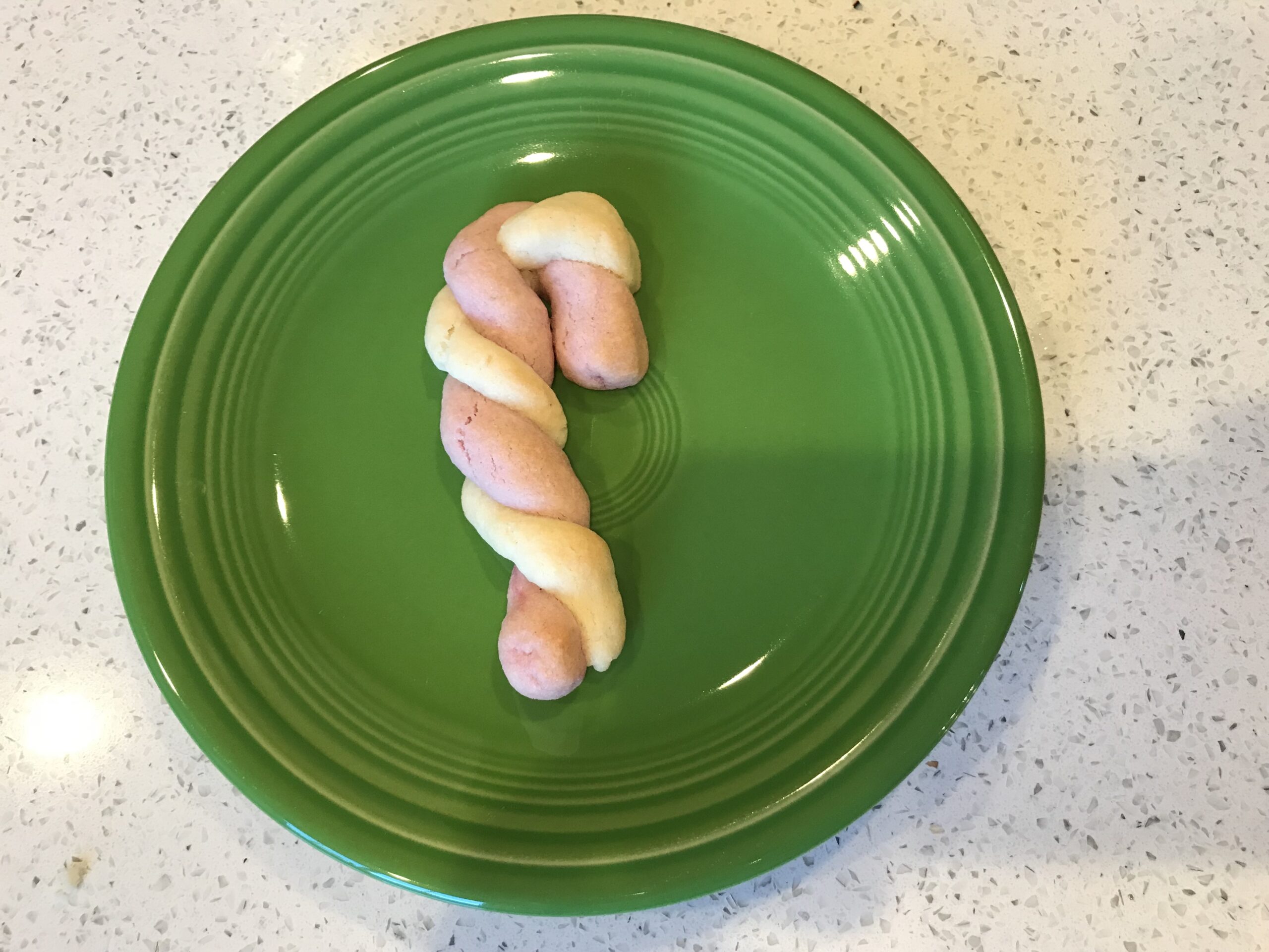 gluten-free candy-cane cookie